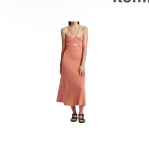 NWT* Anna Quan Galina Rib-Knit Midi-Dress- Size 6